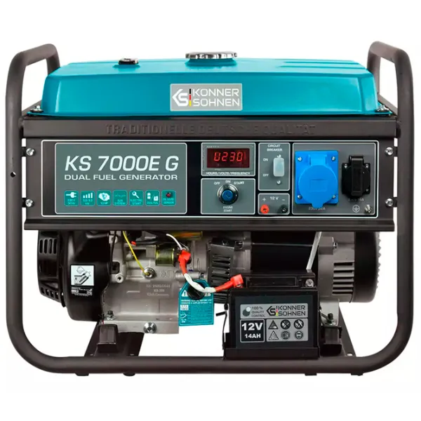 Генератор Könner & Söhnen KS7000E G 220 В Бензин, газ / 5 кВт photo 1 Генератор Könner & Söhnen KS7000E G 220 В Бензин, газ / 5 кВт photo 1