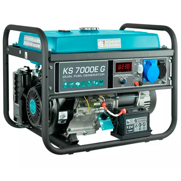 Генератор Könner & Söhnen KS7000E G 220 В Бензин, газ / 5 кВт photo 2 Генератор Könner & Söhnen KS7000E G 220 В Бензин, газ / 5 кВт photo 2
