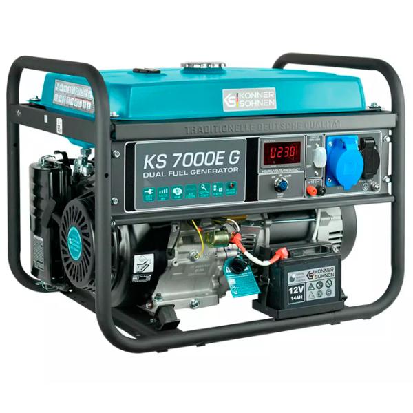 Генератор Könner & Söhnen KS7000E G 220 В Бензин, газ / 5 кВт photo 2 Генератор Könner & Söhnen KS7000E G 220 В Бензин, газ / 5 кВт photo 2