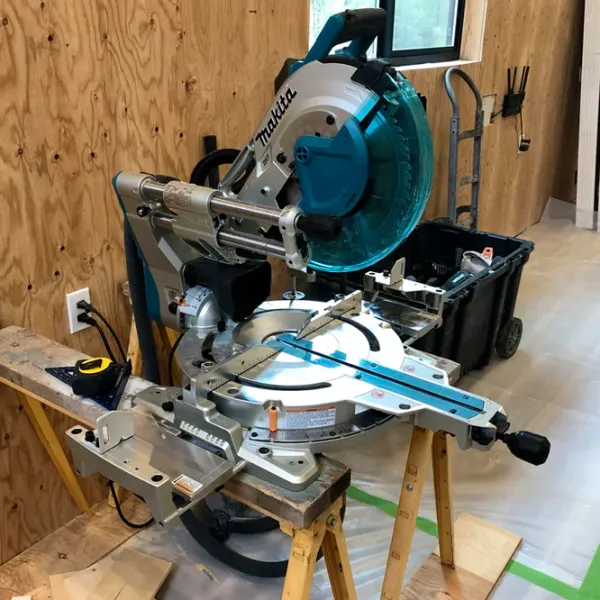 Fierăstrău pentru tăieri înclinate Makita LS1219L 305 mm / Blue photo 6