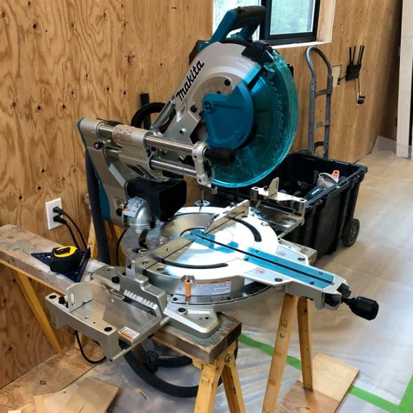 Fierăstrău pentru tăieri înclinate Makita LS1219L 305 mm / Blue photo 6