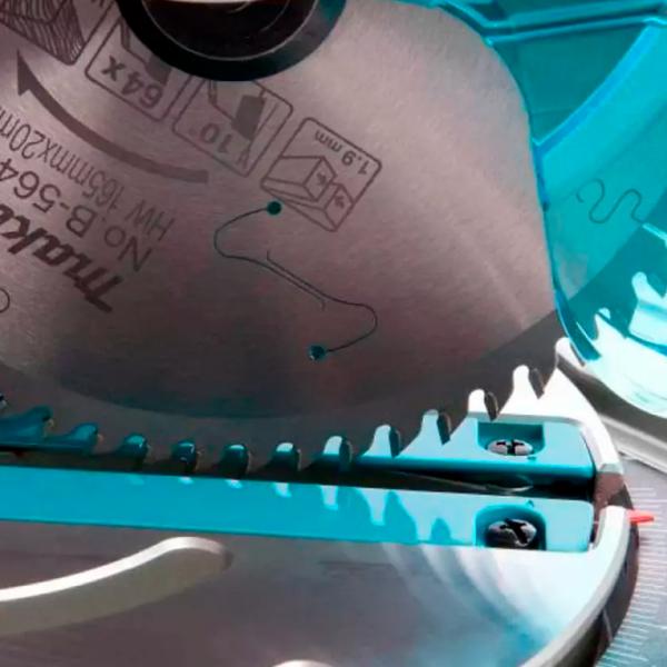 Fierăstrău pentru tăieri înclinate Makita DLS600Z 165 mm / Green photo 8