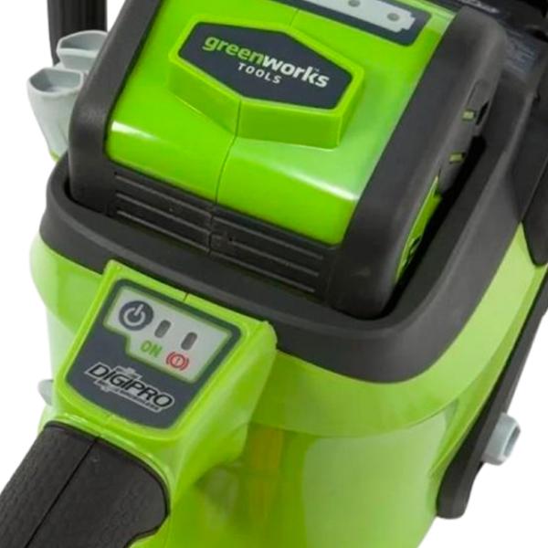 Fierăstrău cu lanţ Greenworks GD40CS40 cu acumulator/ Green photo 5