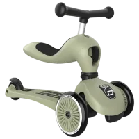 Trotinetă pentru copii cu trei roți Scoot and Ride Highway Kick 1 (96068) / Olive