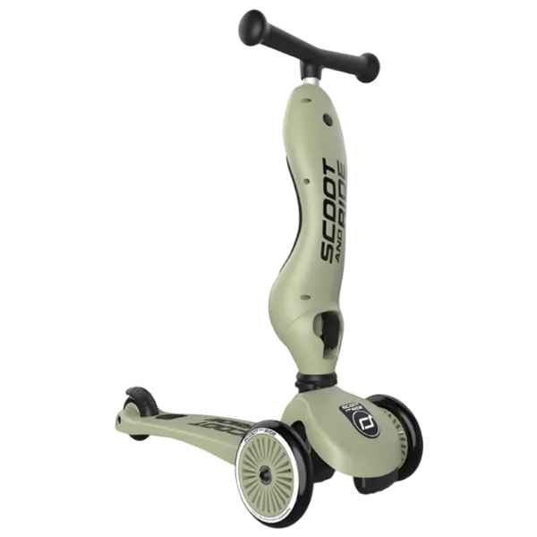 Детский трёхколёсный самокат Scoot and Ride Highway Kick 1 (96068) / Оливковый photo 2