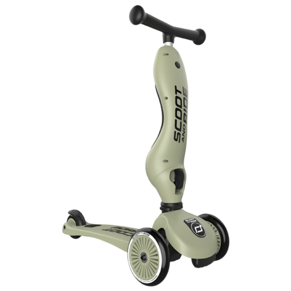 Детский трёхколёсный самокат Scoot and Ride Highway Kick 1 (96068) / Оливковый photo 2