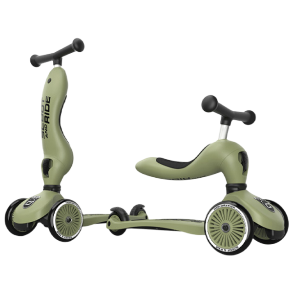 Детский трёхколёсный самокат Scoot and Ride Highway Kick 1 (96068) / Оливковый photo 6