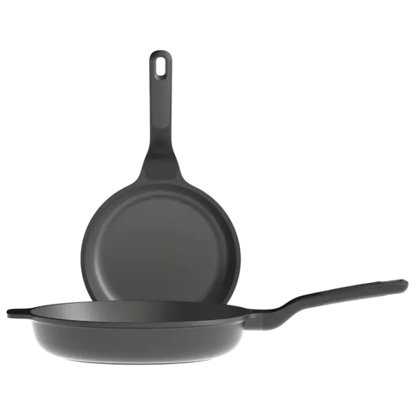 Set de tigăi BergHOFF Stone 3950599 Universală / 24 cm / Black photo 3 Set de tigăi BergHOFF Stone 3950599 Universală / 24 cm / Black photo 3