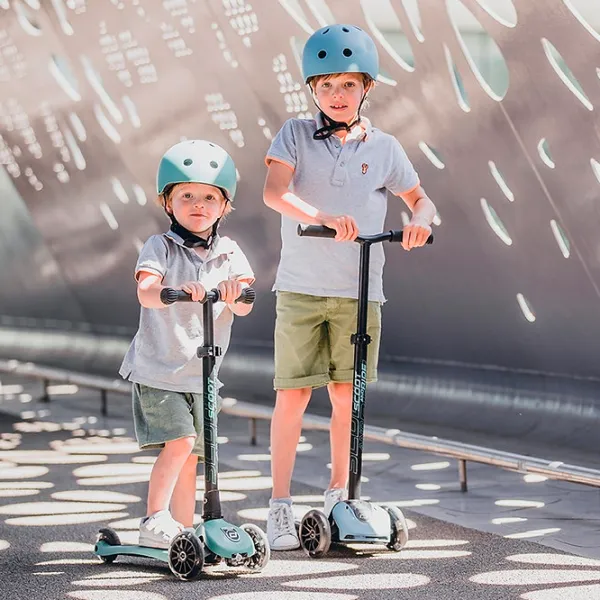 Детский трёхколёсный самокат Scoot and Ride Highway Kick 5 Led () / Роза photo 4