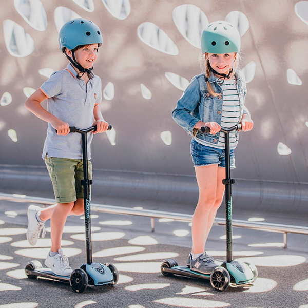 Детский трёхколёсный самокат Scoot and Ride Highway Kick 5 Led () / Роза photo 5