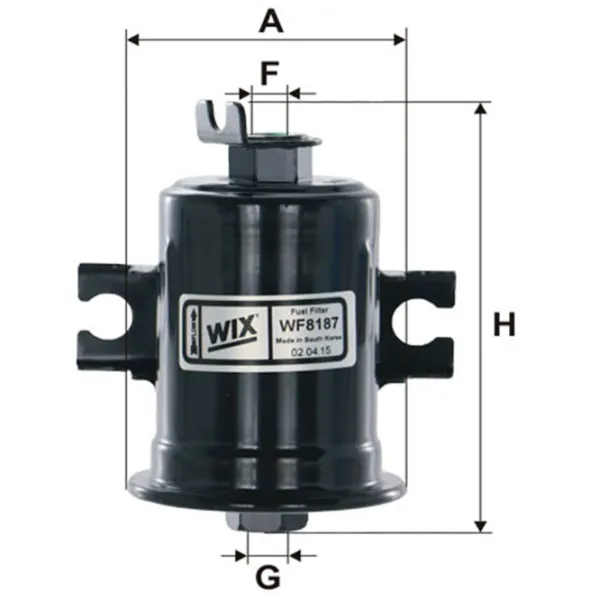 Filtru combustibil Wix Filters WF8187 71 mm photo 2 Filtru combustibil Wix Filters WF8187 71 mm photo 2