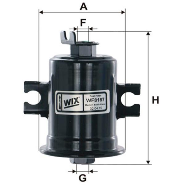 Filtru combustibil Wix Filters WF8187 71 mm photo 2 Filtru combustibil Wix Filters WF8187 71 mm photo 2
