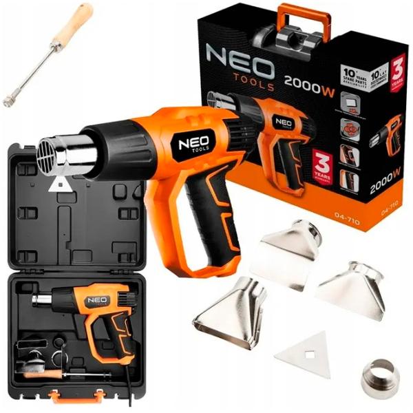 Suflantă de aer cald NEO Tools 04-710 2000 W / Orange photo 2