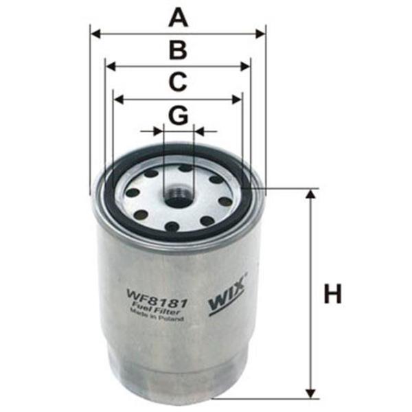 Filtru combustibil Wix Filters WF8181 85 mm photo 2