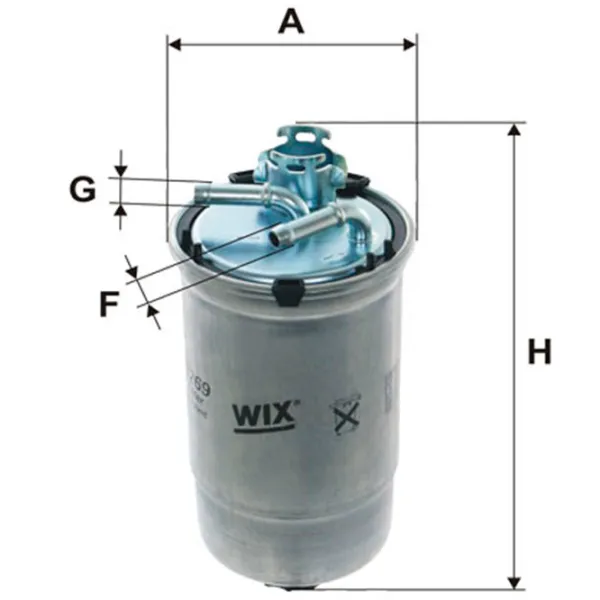 Filtru combustibil Wix Filters WF8269 89 mm photo 2 Filtru combustibil Wix Filters WF8269 89 mm photo 2
