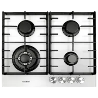 Газовая варочная панель Bauer GH-604 BG03W Закаленное стекло / Белый
