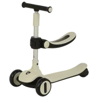 Детский трёхколёсный самокат Glamvers Trio (189675) 50 кг/ Слоновая кость
