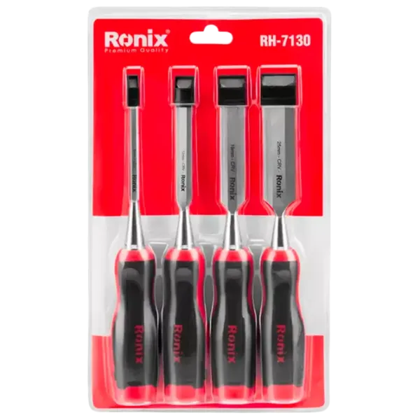 Set dălți Ronix RH-7130  pentru lemn / 6 mm / Plată photo 1 Set dălți Ronix RH-7130  pentru lemn / 6 mm / Plată photo 1