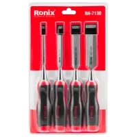 Set dălți Ronix RH-7130  pentru lemn / 6 mm / Plată