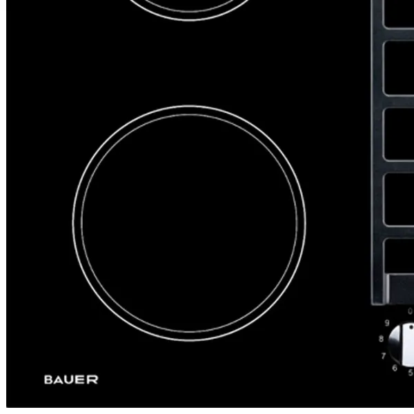 Plită încorporabilă combinată Bauer PRG 6042EG-CC7B Black photo 4