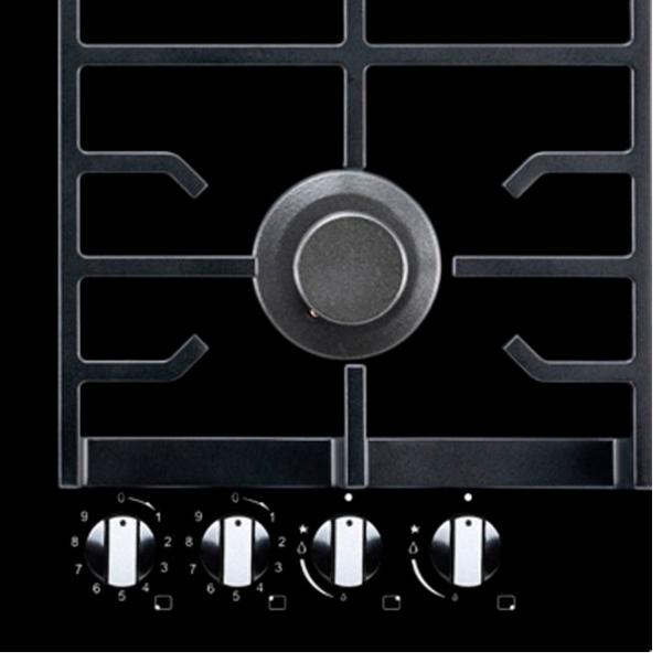 Plită încorporabilă combinată Bauer PRG 6042EG-CC7B Black photo 5