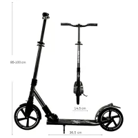 Детский двухколёсный самокат Glamvers S319 (44401) 100 кг/ Серый photo 4