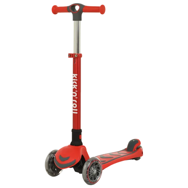 Trotinetă pentru copii cu trei roți Glamvers S6 (189279) 50 kg/ Red photo 1