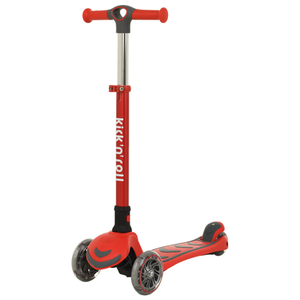 Trotinetă pentru copii cu trei roți Glamvers S6 (189279) 50 kg/ Red photo 1