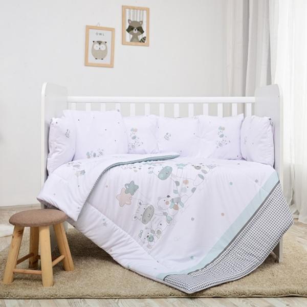 Детское постельное бельё Lorelli Giraffe (20800086301) Хлопок/ Зеленый White photo 1 Детское постельное бельё Lorelli Giraffe (20800086301) Хлопок/ Зеленый White photo 1