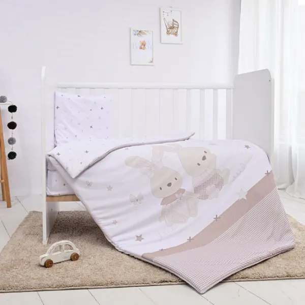 Детское постельное бельё Lorelli Cosy Honey Bunny (10420016501) Хлопок/ Бежевый Pink photo 1 Детское постельное бельё Lorelli Cosy Honey Bunny (10420016501) Хлопок/ Бежевый Pink photo 1