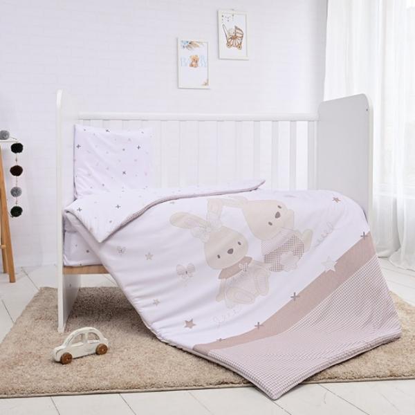 Детское постельное бельё Lorelli Cosy Honey Bunny (10420016501) Хлопок/ Бежевый Pink photo 1 Детское постельное бельё Lorelli Cosy Honey Bunny (10420016501) Хлопок/ Бежевый Pink photo 1
