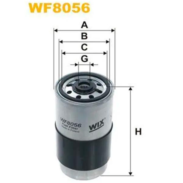 Filtru combustibil Wix Filters WF8056 85 mm photo 4 Filtru combustibil Wix Filters WF8056 85 mm photo 4