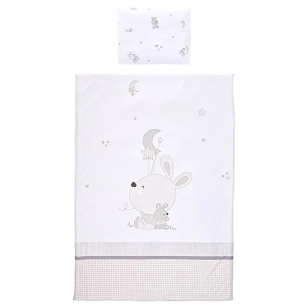 Детское постельное бельё Lorelli Cosy Little Rabbits (10420016601) Хлопок/ Серый White photo 3 Детское постельное бельё Lorelli Cosy Little Rabbits (10420016601) Хлопок/ Серый White photo 3