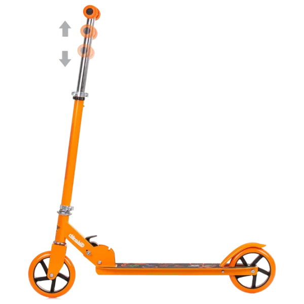 Детский двухколёсный самокат Chipolino Sharky (3800931055400) 100 кг/ Оранжевый photo 3