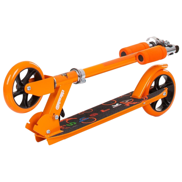 Детский двухколёсный самокат Chipolino Sharky (3800931055400) 100 кг/ Оранжевый photo 4