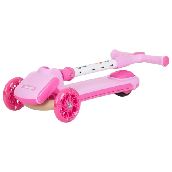 Trotinetă pentru copii cu trei roți Chipolino Rapido (DSRAP0243PI) 50 kg/ Pink photo 4
