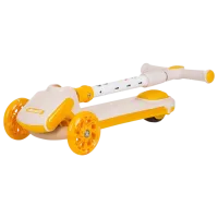 Trotinetă pentru copii cu trei roți Chipolino Rapido (DSRAP0244YE) 50 kg/ Yellow photo 4