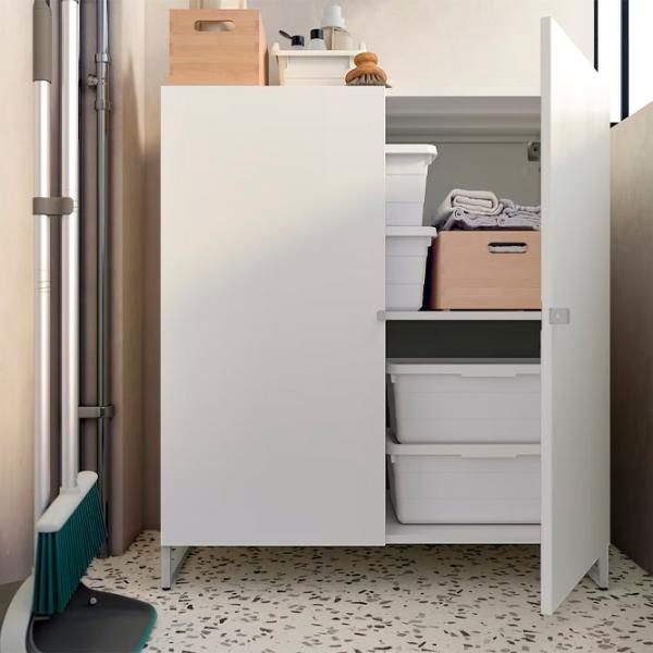 Шкаф пенал Ikea Jostein Напольная / Сталь / Белый photo 2 Шкаф пенал Ikea Jostein Напольная / Сталь / Белый photo 2