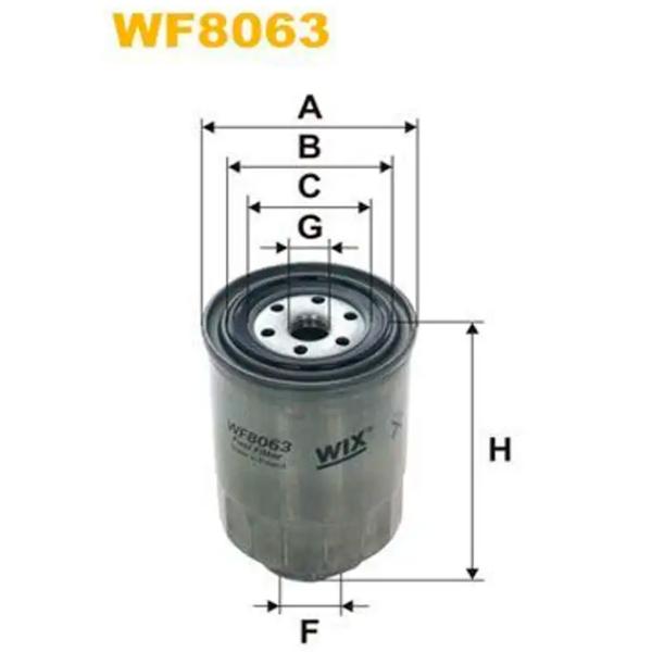 Filtru combustibil Wix Filters WF8063 94 mm photo 4 Filtru combustibil Wix Filters WF8063 94 mm photo 4