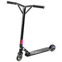 Детский двухколёсный самокат Spokey Fastplant (924731) 100 кг/ Черный