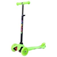 Детский трёхколёсный самокат 4Play Light (00-00841925) 40 кг/ Зеленый