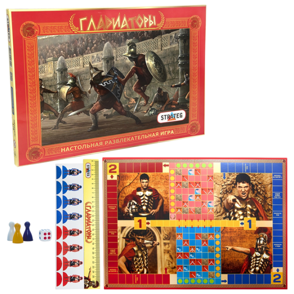 Настольная игра Strateg Gladiators 6+/ Стратегия photo 3