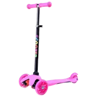 Детский трёхколёсный самокат 4Play Light (00-00841923) 40 кг/ Розовый