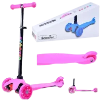 Детский трёхколёсный самокат 4Play Light (00-00841923) 40 кг/ Розовый photo 2