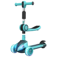 Trotinetă pentru copii cu trei roți 4Play Headlights (00-00842016) 80 kg/ Green