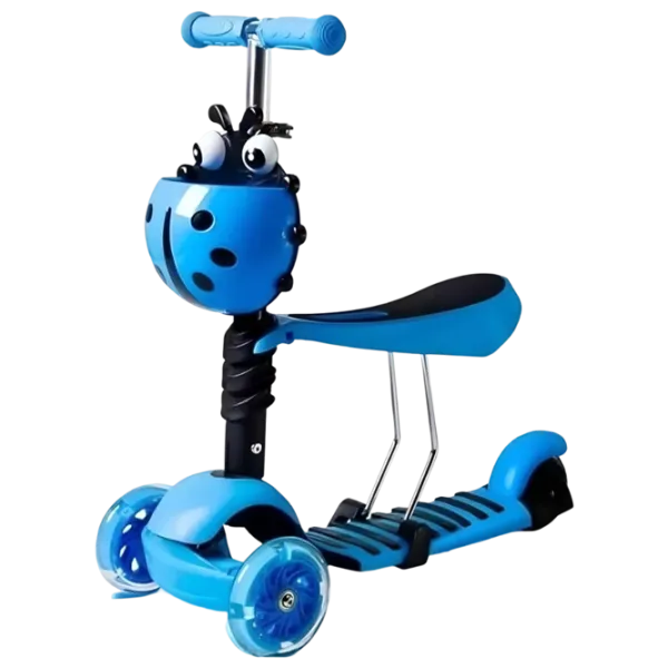 Детский трёхколёсный самокат 4Play LADY BUG (00-00841755) 35 кг/ Синий photo 1