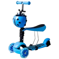Trotinetă pentru copii cu trei roți 4Play LADY BUG (00-00841755) 35 kg/ Blue