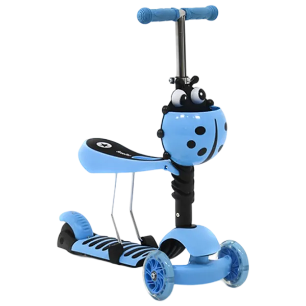 Детский трёхколёсный самокат 4Play LADY BUG (00-00841755) 35 кг/ Синий photo 2