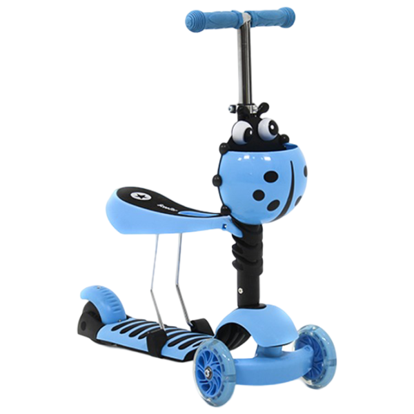Детский трёхколёсный самокат 4Play LADY BUG (00-00841755) 35 кг/ Синий photo 2
