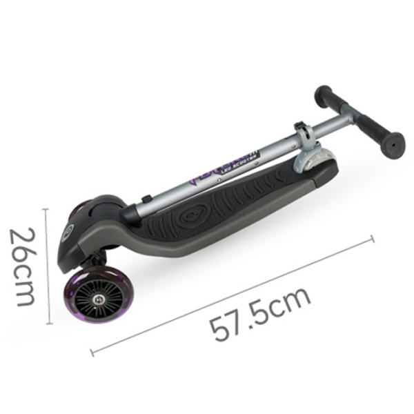 Детский трёхколёсный самокат Qplay Future Eco (00-00894504) 50 кг/ Пурпурный photo 6
